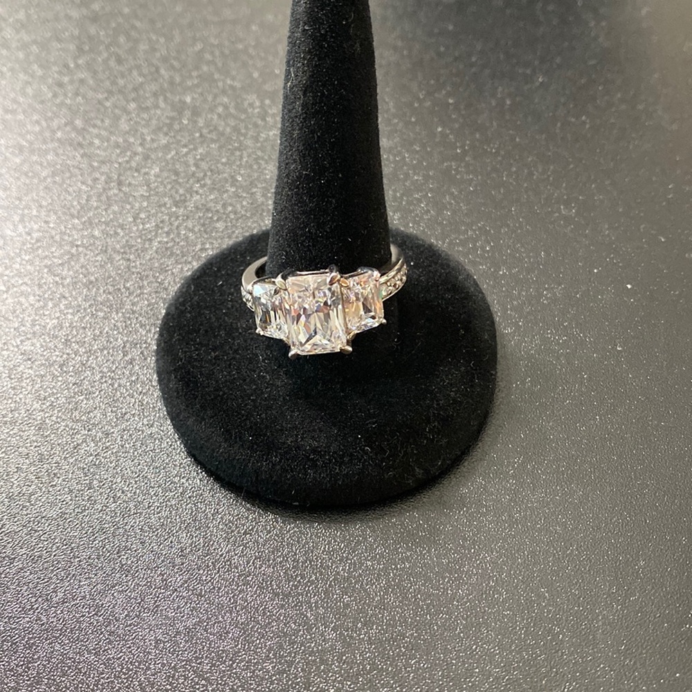 Sterling Silver and CZ Diamond Ring